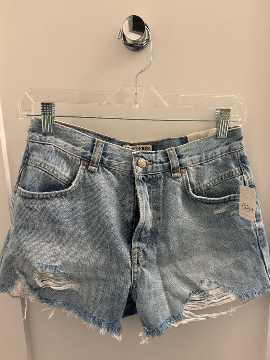 We The Free Pants - FREE PEOPLE / WE THE FREE now or never denim short size 26 NWT